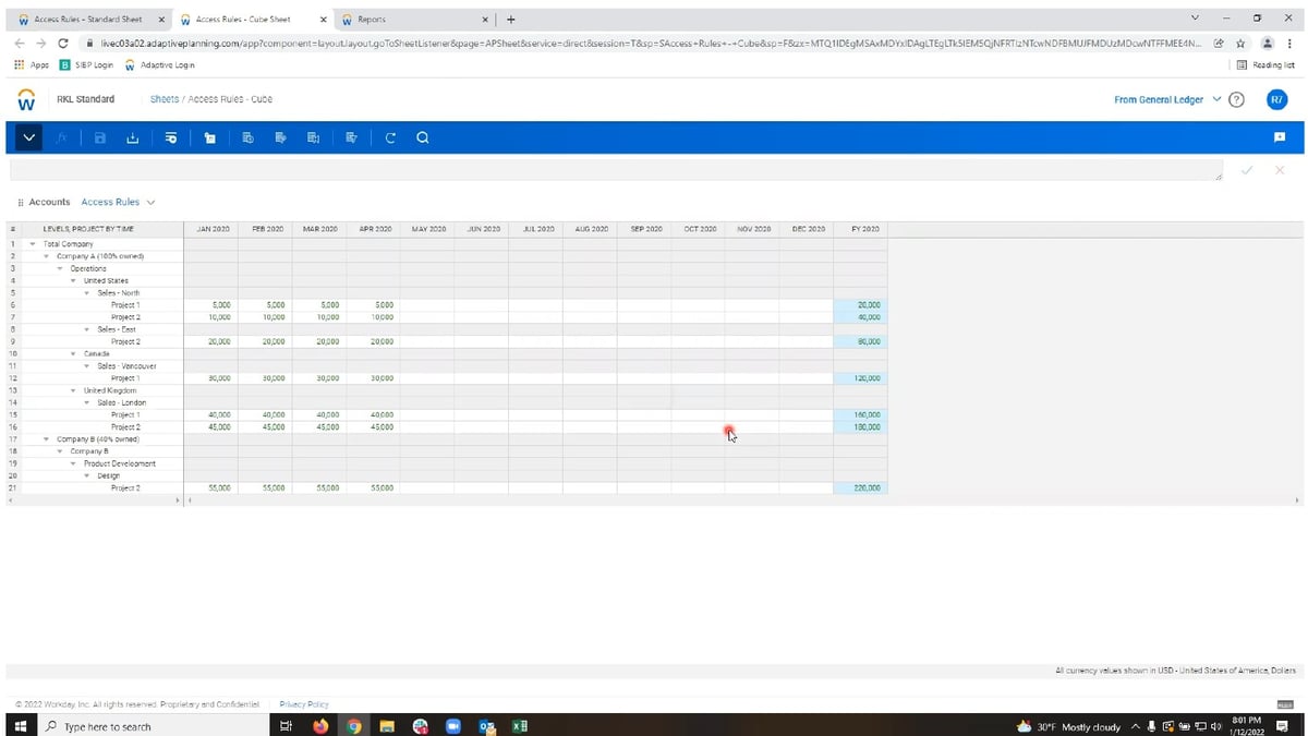 Securing Custom Dimensions with Access Rules in Adaptive Planning