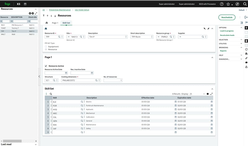 Preventative Maintenance Function - Resource Scheduling - 5