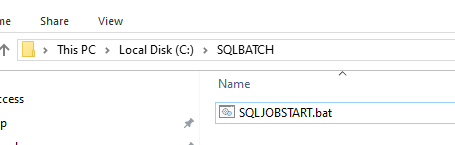 Run a SQL Agent Job from a Windows BAT File