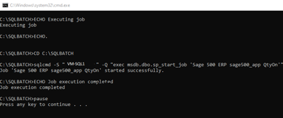 Run a SQL Agent Job from a Windows BAT File