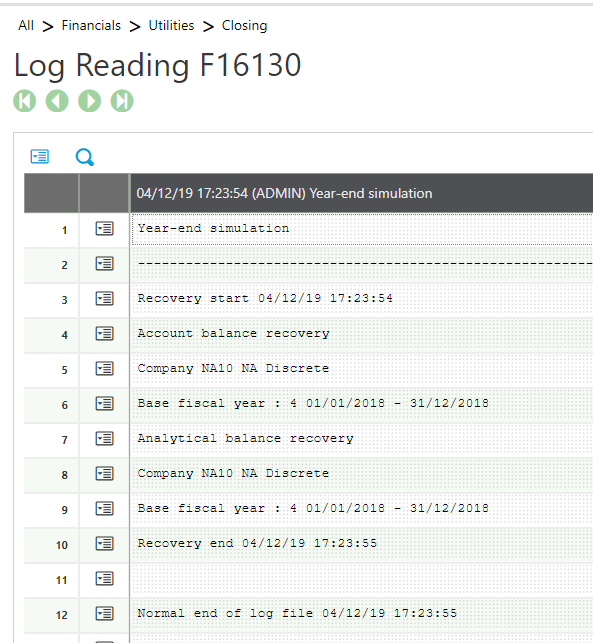 4- log reading
