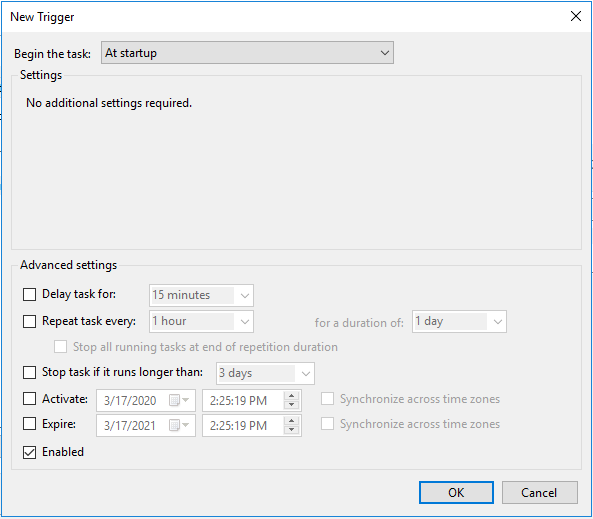 Perfmon 05 - Figure 05 - Task Scheduler Trigger