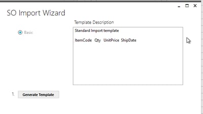 Custom Sales Order Entry Solution for Sage 100 - Import Wizard