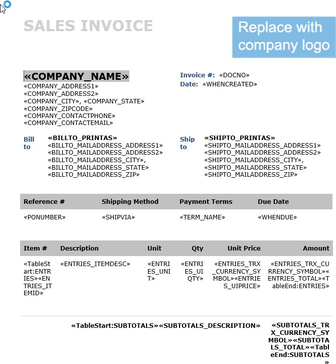 A Visual Guide to Order Entry Invoice Samples from Sage Intacct