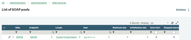 WSDay1 - List of soapClassicPools