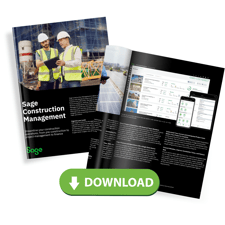 Sage Construction Management Product Sheet