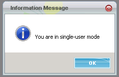 Sage ERP X3 application information message