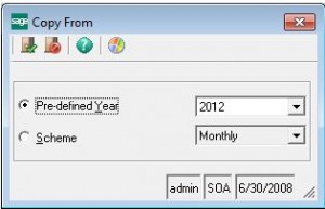 Sage 500 ERP Copy From Screen