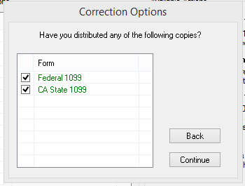 1099 post- Correction Options