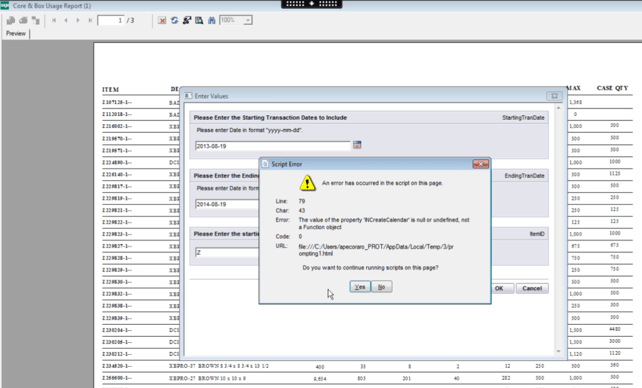 ErrorsCrystalReports