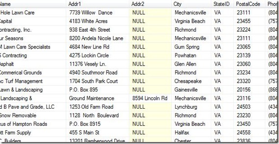 SQL Server Using DistributedQueries w Excel data_results