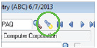 Sage 100 ERP Flashlight Button