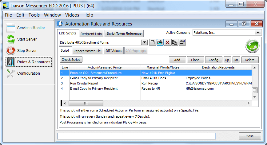 Liaison Messenger EDD
