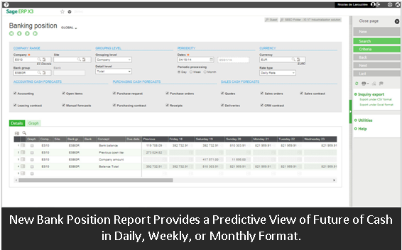 Sage ERP X3 Version 7 Financial Features
