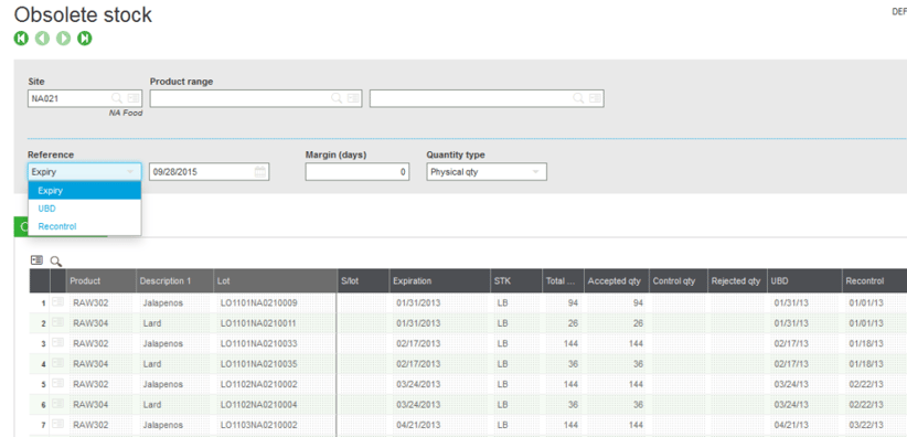 Sage X3 Obsolete Stock