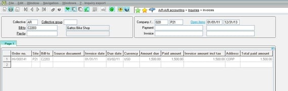 Sage ERP X3 Invoice Balance Incorrect
