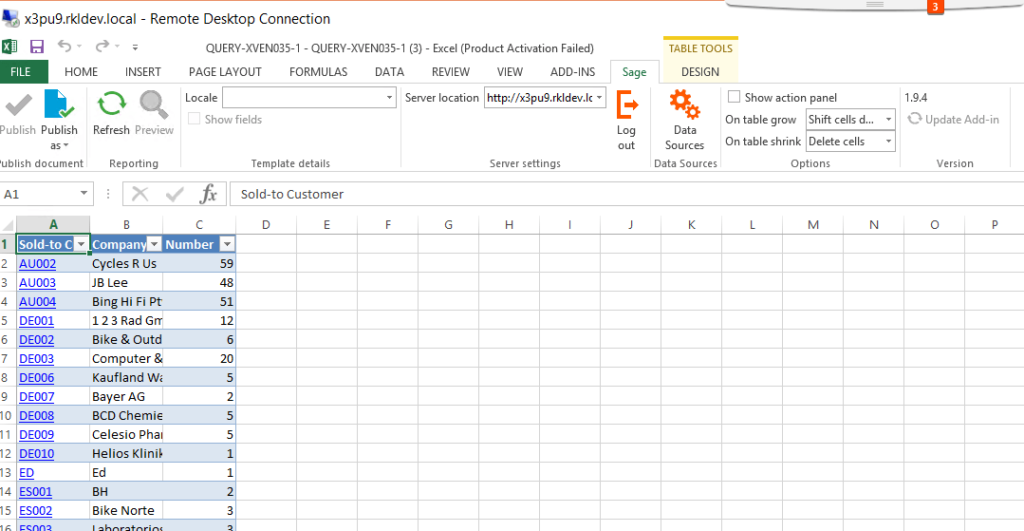 How to Run a Sage X3 Query from your Landing Page to Excel