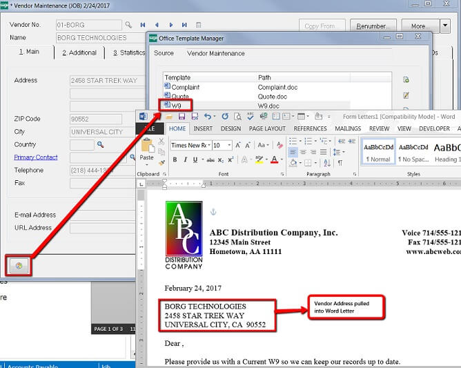 Request W9 from a Vendor