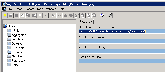 Sage 500 SI Report Manager