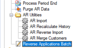 Sage 500 Reverse Applications Batch