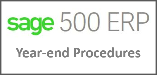 Sage 500 ERP yr end