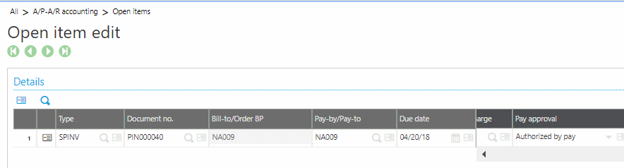 Sage X3 Invoice Status