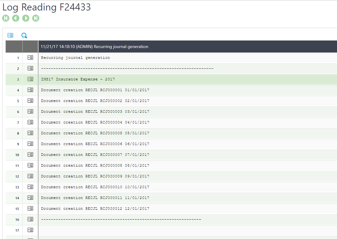 How to Setup a Recurring Journal Entry in Sage X3