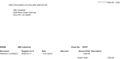 Sage X3 ZNA Checks Report