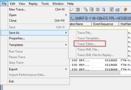 Save to SQL Table