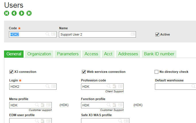 Setting up Users in X3 Version 7