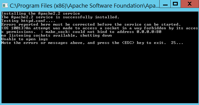 X3 Apache Install