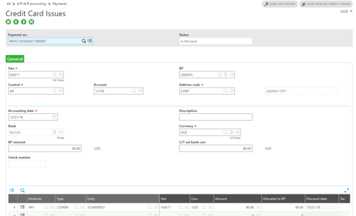 How to Process a Credit Card Refund in Sage X3