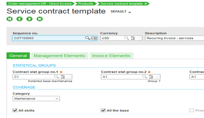 Sage X3 Service Contract Template