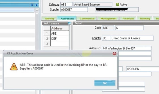 X3 application error