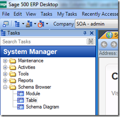 Sage 500 ERP Schema Browser
