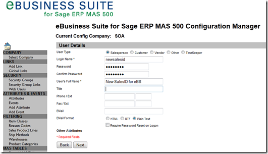 eBusiness Suite for Sage 500
