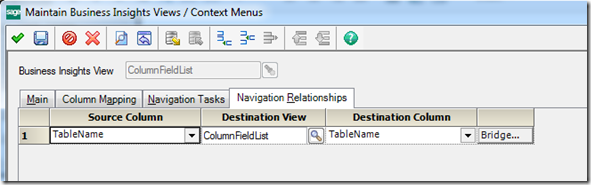 Sage 500 ERP Maintain Context Menus - Navigation Relationships