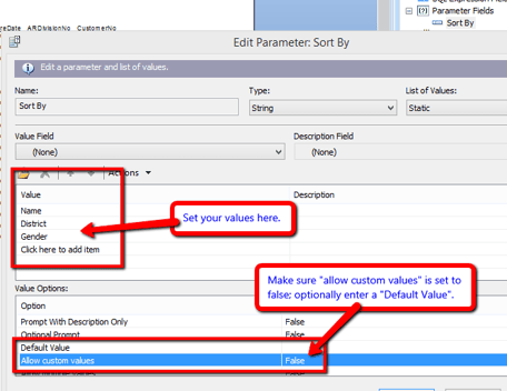 parameter in crystal reports