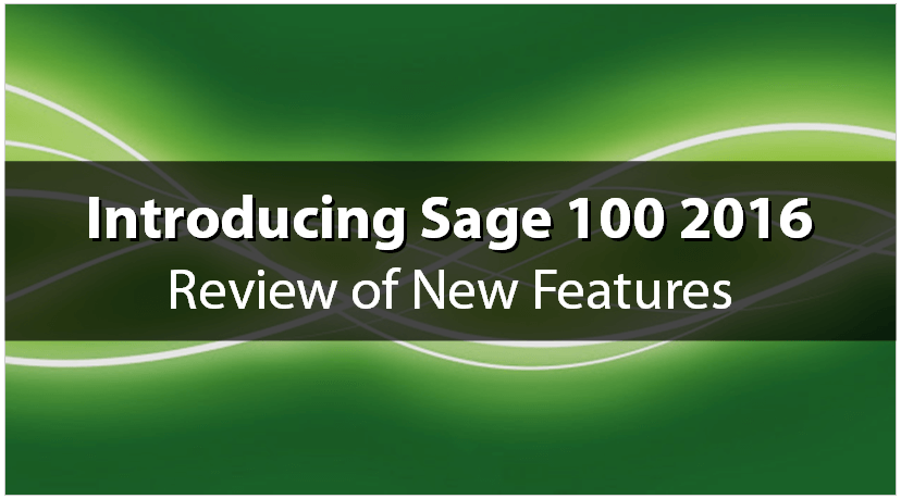 Sage 100 2016 Banner