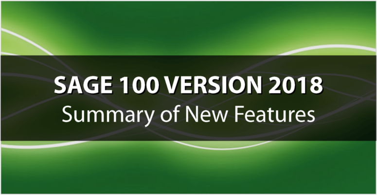 Sage 100 2018 Image