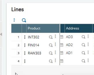 Products with different addresses