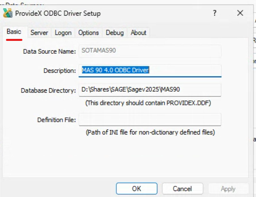 How to Set Up Client Service ODBC Driver and Service for Sage 100 Advanced