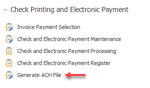 How to Setup ACH Processing in Accounts Payable in Sage 100