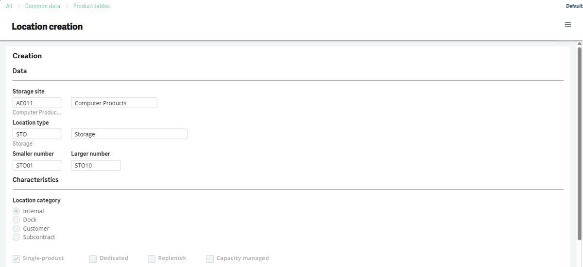 How to Set Up Locations and Location Types for Stock in Sage X3