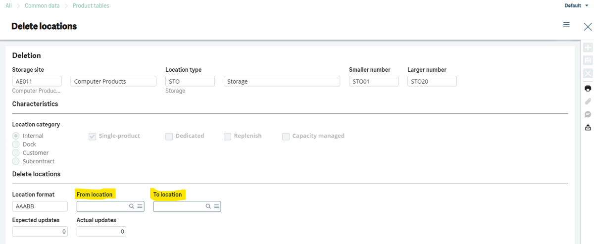 Location Stock Example How to Set Up Locations and Location Types for Stock in Sage X3