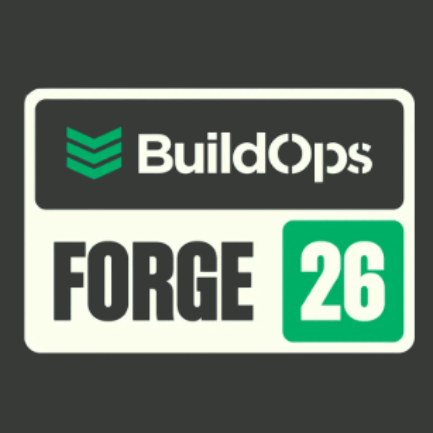 BuildOps Forge 2026 Logo_Gray Background