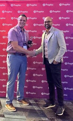 2026 Prophix Partner of the Year Accepted by FP&A Sales Director, Jess Staple.