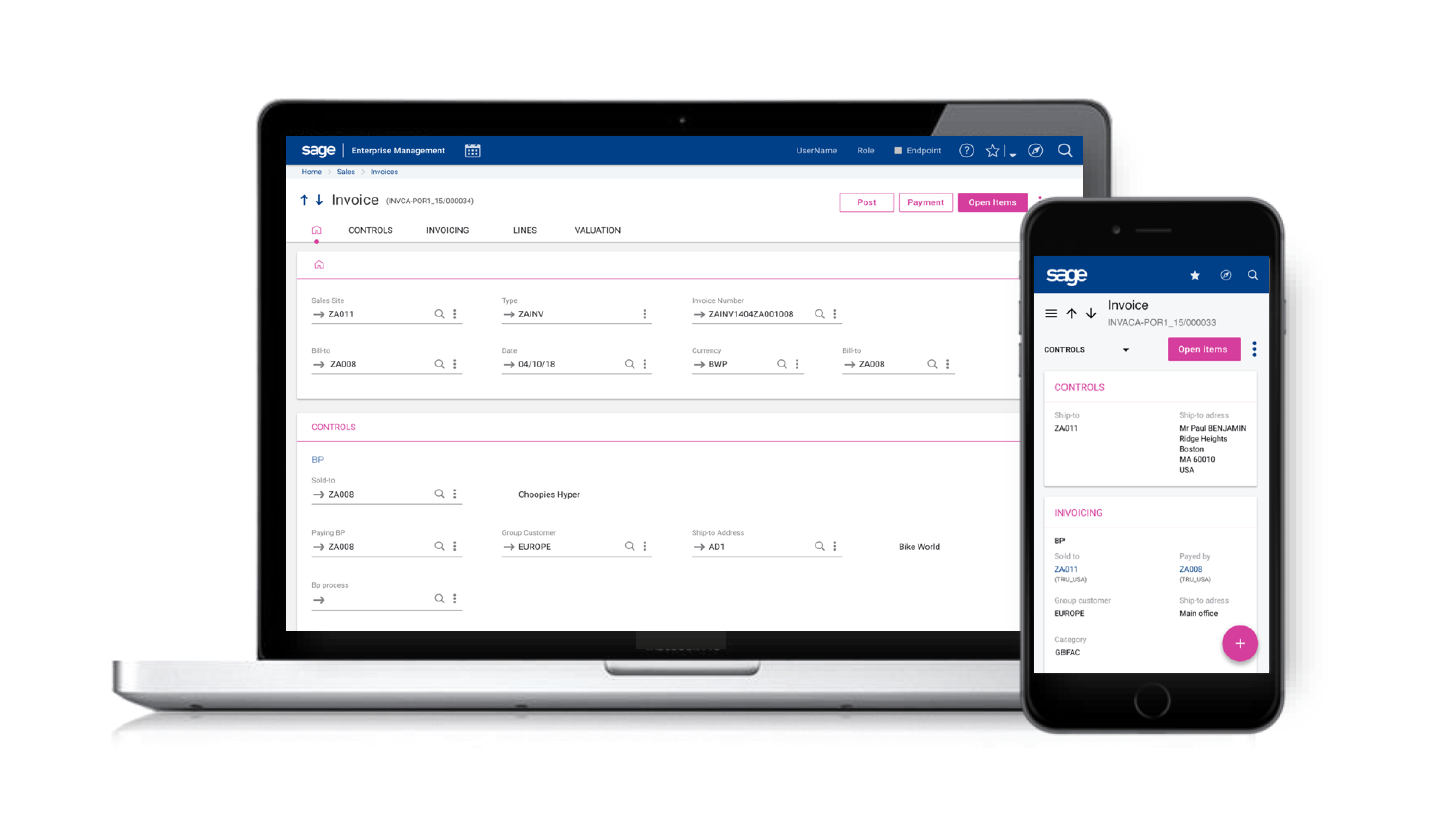 Updated UI Enhancements in Sage X3