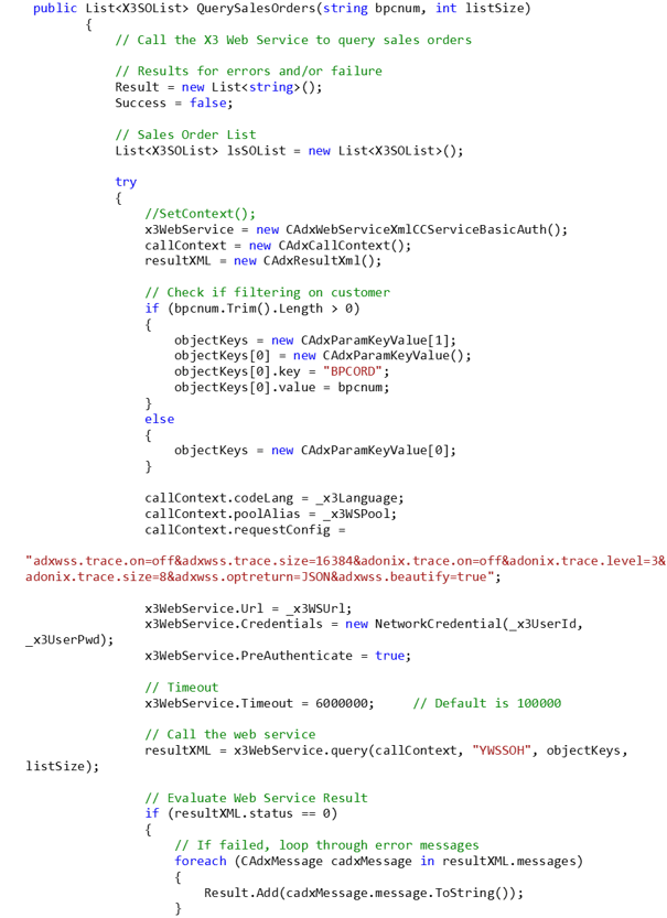 deserialized results code