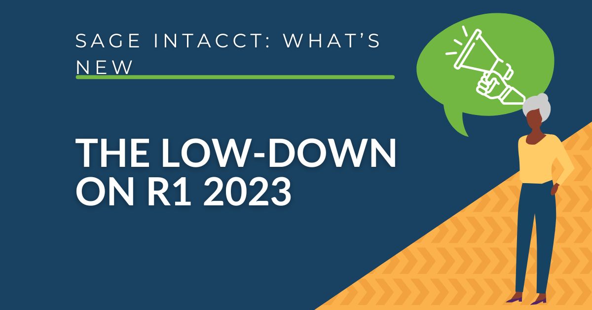 Sage Intacct - What's New in R1 2023